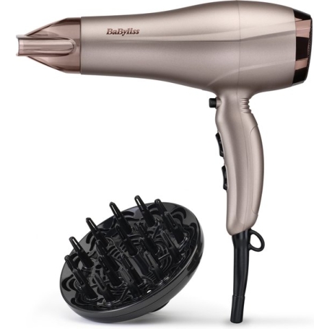 BaByliss Smooth Dry 2300 Espresso Glaze 5790PE Föhn - 2300W - 2.2m snoer inclusief diffuser