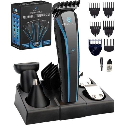 Wellshave 5 in 1 Baardtrimmer Mannen - Trimmer Baard en Lichaam