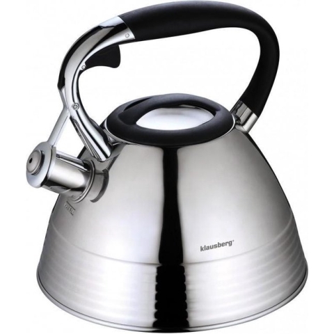 Klausberg 7397 fluitketel - 3L - rvs - alle warmtebronnen