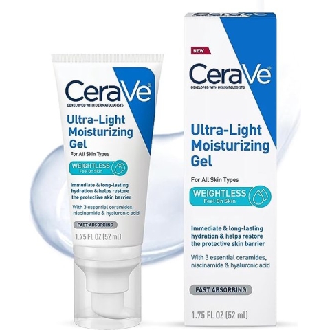 CeraVe Ultra-Light Moisturizing Gel - Niacinamide, Hyaluronic Acid