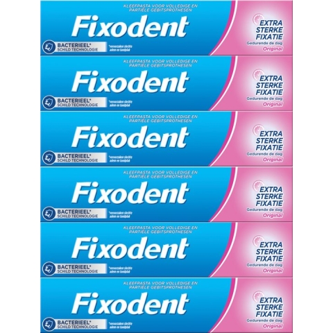 Fixodent Original - kleefpasta  - Voordeelverpakking 6 x 47 g