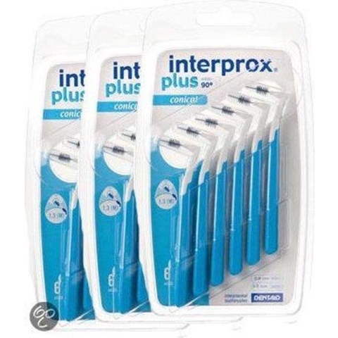 Interprox Plus Conical - 3 tot 5 mm - Blauw 3 x 6 stuks - Voordeelpakket