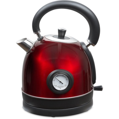MOA Retro Waterkoker Rood 1,8 liter - Elektrisch - RVS - EK3TR