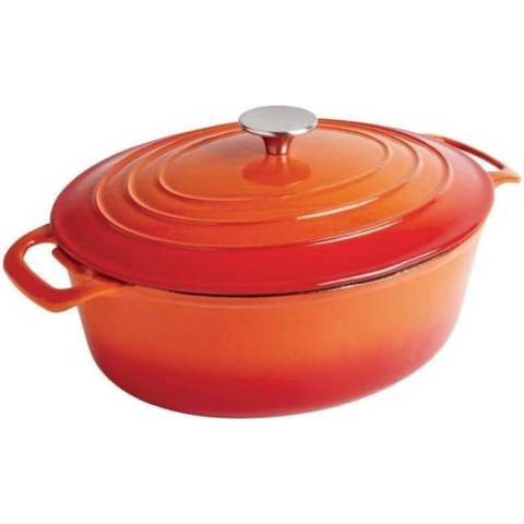 Ovale Braadpan - 5 Liter - Oranje - Vogue GH311 - Horeca & Professioneel
