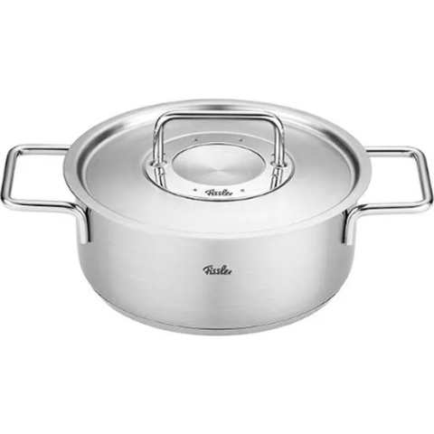 Fissler Pure Kookpan Laag met Rvs Deksel - Ø 24cm - 6.3L