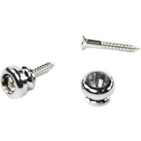 Yellow Parts EZ1399C - 2 Endpins + Screws Chrome