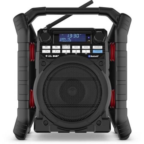 PerfectPro TEAMPLAYER Bouwplaats Radio - FM - DAB+ - Bluetooth - AUX - USB - Oplaadbaar - TP3