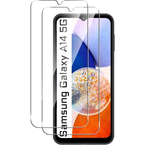 Samsung A14 (5G/4G) screenprotector Beschermglas - Samsung Galaxy A14 Screen protector gehard glas - screenprotector Samsung A14 - 2 Stuks