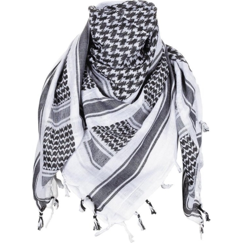PLO shemagh Zwart/Wit