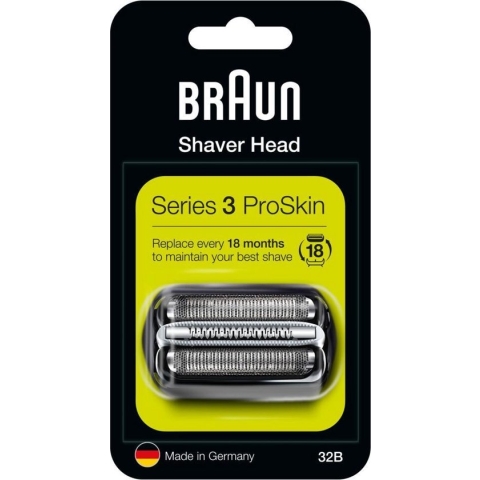 Braun Series 3 32B - Elektrisch Scheerapparaat Vervangende Scheerkop - Scheerblad Zwart