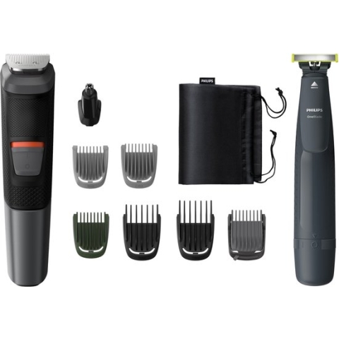 Philips Series 5000 MG5720/90 - Multigroom 9 hulpstukken 10-in-1, gezicht, haar en lichaam