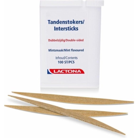 10x Lactona Intersticks Tandenstokers 100 stuks