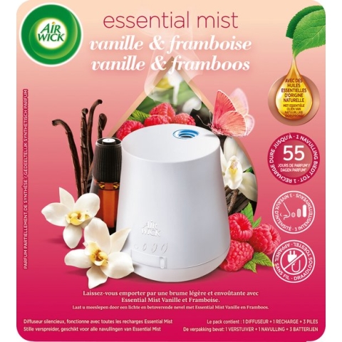 Air Wick Essential Mist Automatische Luchtverfrisser - Vanille & Framboos - Starter Kit