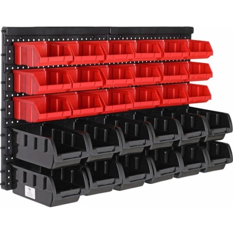 Gereedschappenwand - Stapelbare Opbergboxen 30 Stuks - 360x380mm
