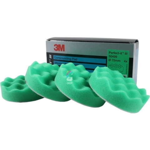 3M 50499 Perfect-It III Wafelpads 75mm - Groen Medium