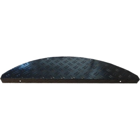 Trapmat aluminium Zwart 15 Stuks 17.5x60 cm haak 2,6 cm
