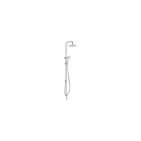 Tiger Luvia Doucheset - Regendouche Ø 20 cm - Handdouche Ø 12 cm - 2 standen - Chroom