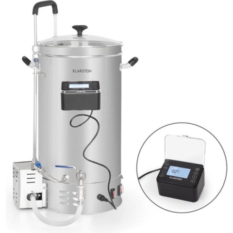 Brauheld Pro maischketel 2500W 30L 30-100°C circulatiepomp rvs