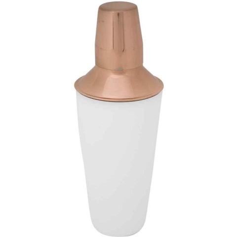 White-copper Shaker 750ml D9.5x26cmwhite Outside - Copper Inside