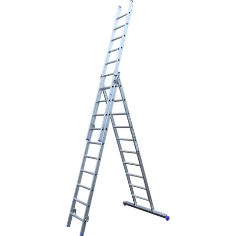 Alumexx - ladder 3-delig - 3x10 - Grijs