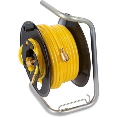 Powerplus POWAIR0210 Compressor luchtslanghaspel - Max. druk: 17bar - Lengte 20m - Materiaal PVC - Incl. slang