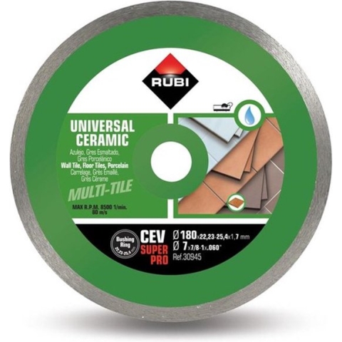 Rubi diamantzaagblad CEV 180 Superpro 180 mm - Diamantschijf