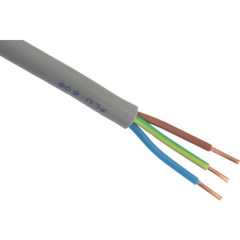 Buitenkabel XMVK - Installatiekabel - 3 x 2.5 mm² - 10 meter - Grijs