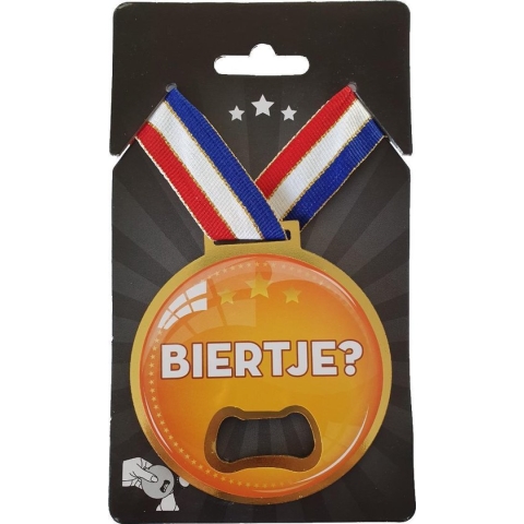 Medaille opener Biertje?