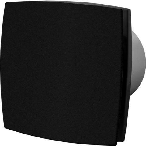 Badkamerventilator aan/uit 100 mm mat zwart Silent