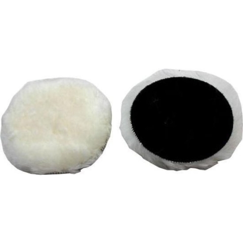 Australisch wollen polijstschijf met klittenband 125 mm pack van 2 schijven