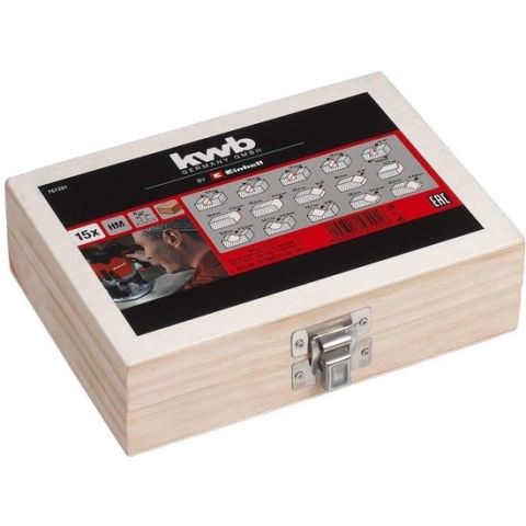 Einhell KWB 15-delige frees-set