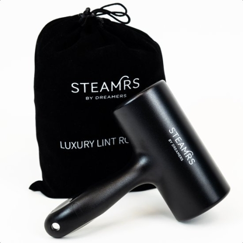 STEAMRS - Luxe Kledingroller - Kleefroller - Plakroller - 3 Rollen - Zwart