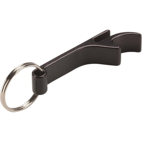 Tom Sleutelhanger Flesopener 5,5 Cm Aluminium Zwart