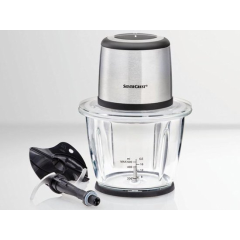 RVS Multihakker / Hakmolen - 500W Elektrische Keukenmachine - Multi Chopper - Roestvrijstaal - Foodprocessor -