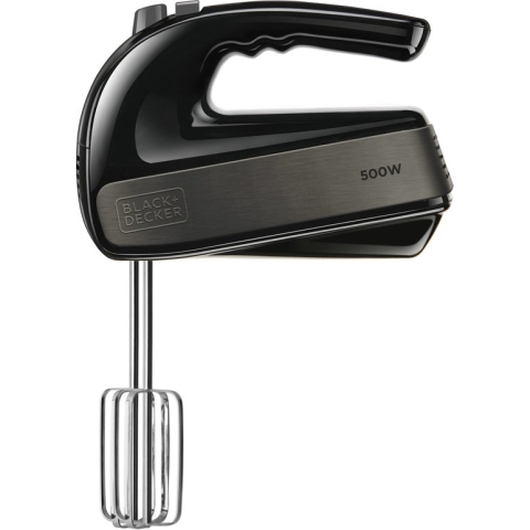 BLACK+DECKER handmixer - 2 gardes + 2 deeghaken - 5 snelheden + turbofunctie