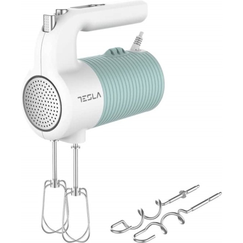 Tesla MX510BWS - Handmixer - Retro - 350W - Blauw / Wit