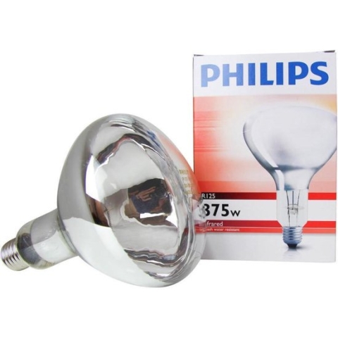 PHILIPS | IR-lamp R-bollamp/reflectorlamp | Grote fitting E27 | 375W