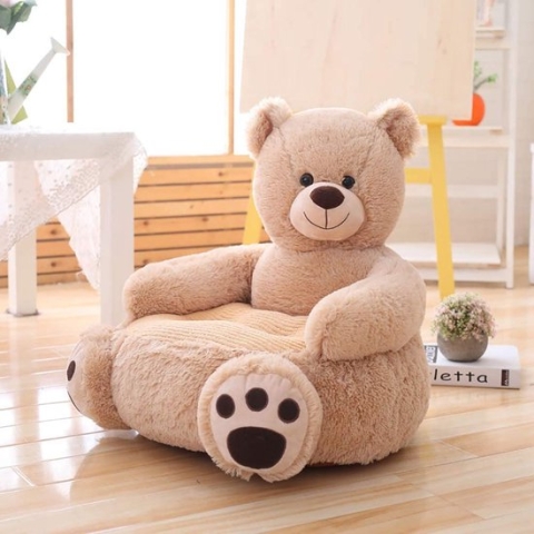 Kinderen sofa wit bear-Kinder fauteuil bank-kraamcadeau