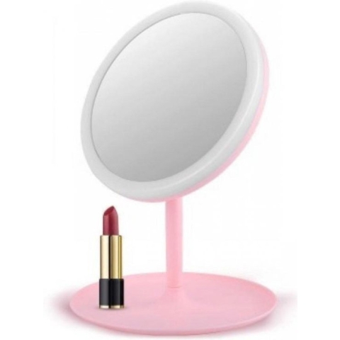 Eenvoudige Staande Spiegel Make Up  – Roze