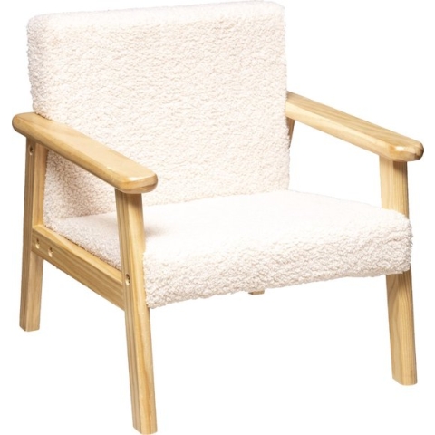 Atmosphera Kids Basile Kinderzetel Teddy- Wit