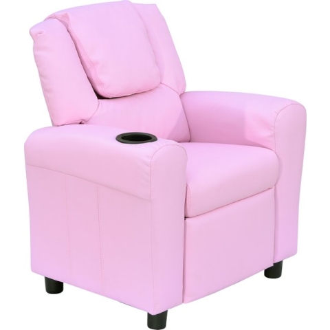 HOMCOM Kinderfauteuil mini-fauteuil kinderbank voor 3-6 jaar, roze 55-0039