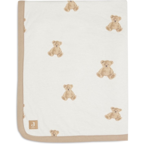 Jollein Baby Deken Wieg Jersey 75x100cm - Teddy Bear