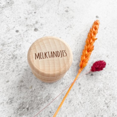 Bewaardoosje | melktandjes | gegraveerde opdruk