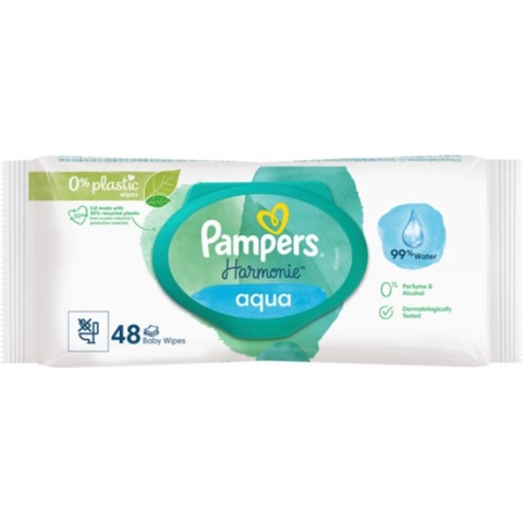 Pampers - Harmonie Aqua - Billendoekjes - 48 doekjes - 1 x 48