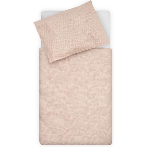 Jollein Baby Dekbedovertrek met sloop Snake 100x135/140cm - Pale Pink