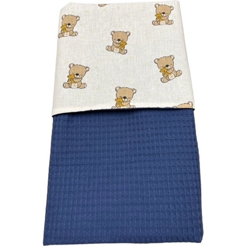 baby deken kinderwagen deken wieg deken teddy beer koningsblauw 60 x 90 cm