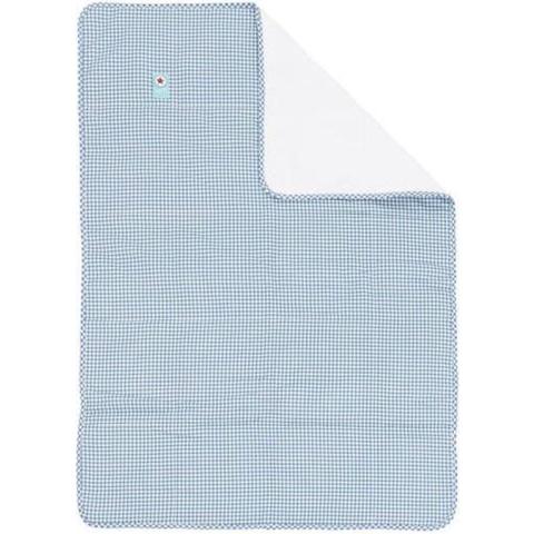Lief! Vichy - Deken - 75x100 cm - Blauw