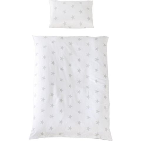 Roba Beddengoed Little Stars 135 X 100 Cm Katoen Wit 2-delig