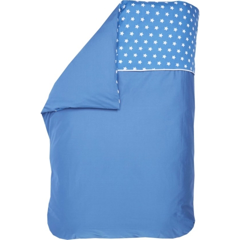 BINK Bedding Dekbedovertrek Uni Ster Jeans Ledikant 100x135 cm (zonder sloop)