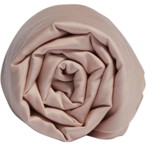 Yumeko kinderlaken katoen satijn dusty roze 120x150